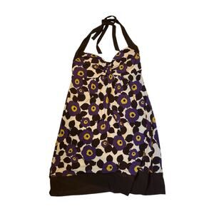 Vintage Y2K B Darlin Y2K Halter Floral Mini Dress Size 7/8